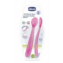 Artsana Chicco Cucchiaio Silicone Femminile Bi Pack 6m+