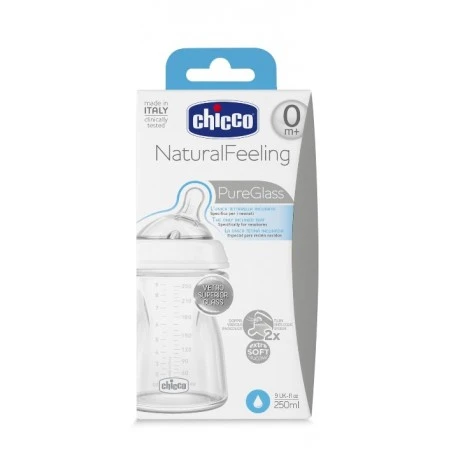 Chicco Biberon Naturalfeeling Vetro 0m+ 250 Ml 3 Chicco Biberon Naturalfeeling Vetro 0m+ 250 Ml