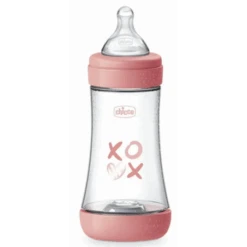 Chicco Biberon P5 240ml Med Silicone Girl