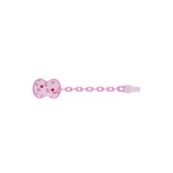 CHICCO CLIP CON CATENELLA ROSA 0M+