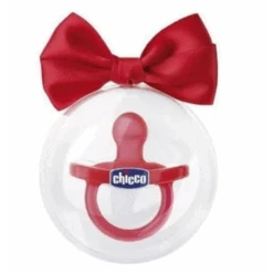Chicco Gommotto Physio Rosso Silicone 12 Mesi+ 1 Pezzo