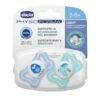 CHICCO SUCCHIETTO LIGHT BOY SILICONE 2-6 MESI 2 PEZZI -Articoli Sanitari Negozio chicco succhietto light boy silicone 2 6 mesi 2 pezzi