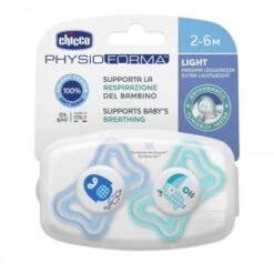 CHICCO SUCCHIETTO LIGHT BOY SILICONE 2-6 MESI 2 PEZZI