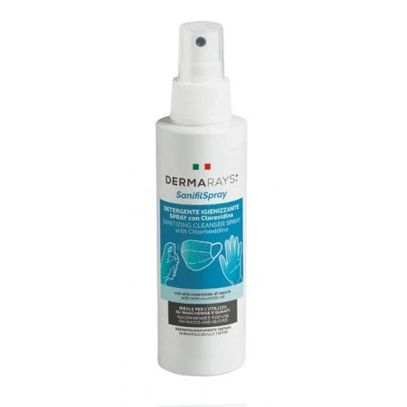Dermarays Sanifil Spray Detergente Igienizzante Spray Con Clorexidina Per Mascherine E Guanti 100 Ml 3 Dermarays Sanifil Spray Detergente Igienizzante Spray Con Clorexidina Per Mascherine E Guanti 100 Ml