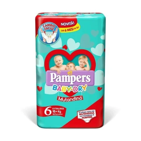 Fater Pampers Baby Dry Mutandino Sm Taglia 6 Extralarge Small Pack 14 Pezzi 3 Fater Pampers Baby Dry Mutandino Sm Taglia 6 Extralarge Small Pack 14 Pezzi