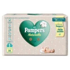 Fater Pannolini Pampers Protezione Pura Naturello Newborn 35 Pezzi