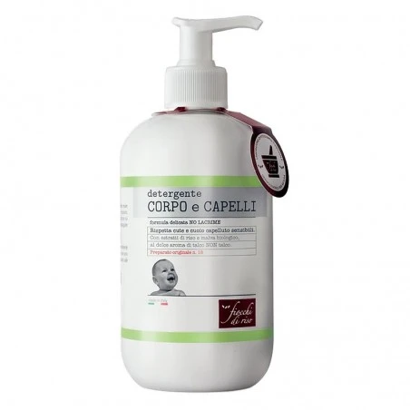 FIOCCHI DI RISO DETERGENTE CORPO/CAPELLI TALCO 400 ML 3 FIOCCHI DI RISO DETERGENTE CORPO/CAPELLI TALCO 400 ML