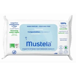 Laboratoires Expanscience Mustela Salviette Acqua Compostabili Senza Profumo 60 Pezzi