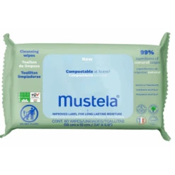 Laboratoires Expanscience Mustela Salviette Compostabili Profumate 60 Pezzi