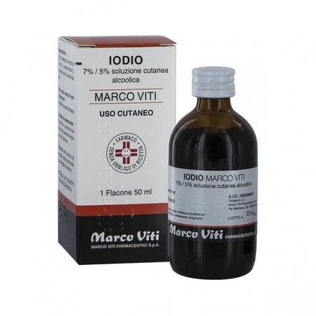 Marco Viti Farmaceutici Iodio Marco Viti 7%/5% Soluzione Cutanea Alcolica 3 Marco Viti Farmaceutici Iodio Marco Viti 7%/5% Soluzione Cutanea Alcolica