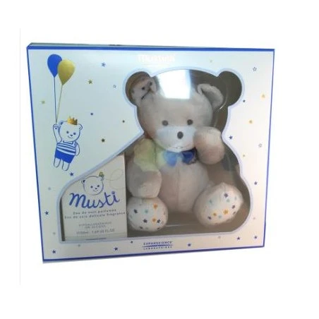 MUSTELA COFANETTO MUSTI EAU DE SOIN PARFUMEE ACQUA PROFUMATA + ORSETTO PELUCHE 3 MUSTELA COFANETTO MUSTI EAU DE SOIN PARFUMEE ACQUA PROFUMATA + ORSETTO PELUCHE