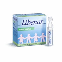 Perrigo Soluzione Salina Isotonica 0,9% Libenar Per Igiene Nasale 15 Flaconcini Monouso X 5 Ml