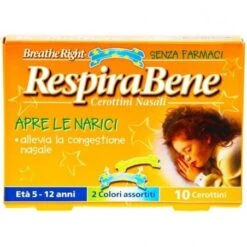 RESPIRABENE CEROTTI NASALI BAMBINI 10 PEZZI
