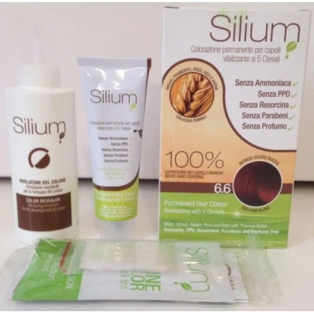 Silium Colorazione Crema - Biondo Scuro Naturale 6.6 3 Silium Colorazione Crema - Biondo Scuro Naturale 6.6