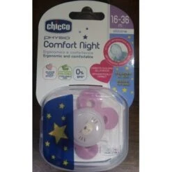 Succhietto Chicco Physio Comfort Night Silicone Rosa 16-36 M
