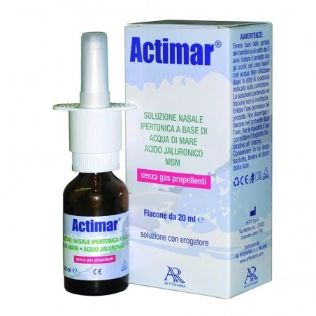 Uriach Italy Actimar Soluzione Nasale Spray Salina 3% Con Acido Ialuronico + Msm 20 Ml Con Erogatore 3 Uriach Italy Actimar Soluzione Nasale Spray Salina 3% Con Acido Ialuronico + Msm 20 Ml Con Erogatore
